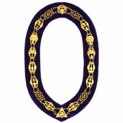 Council Chain Collar – Gold With Purple Lining