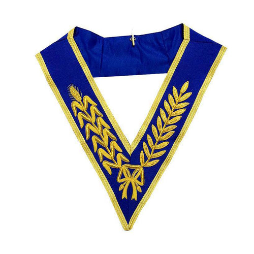 Riaz Impex Masonic Collars Grand Officers Craft Collar – Royal Blue Handmade Gold Bullion