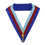 Grand Officers English Royal Arch Officer Collar – Three Colour Moire
