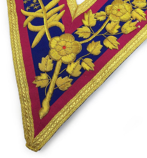 Riaz Impex Masonic Collars Grand Officers Mark Collar – Pink & Blue with Gold Bullion