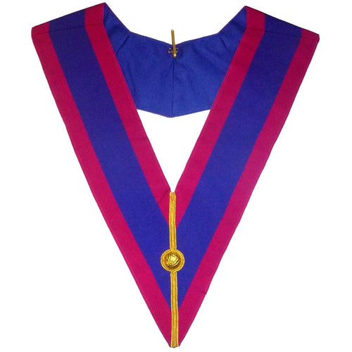 Riaz Impex Masonic Collars Grand Officers Mark Officer Collar – Purple & Blue Moire