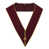 Grand Steward Craft Collar – Maroon with Gold Edges