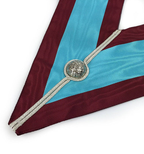 Riaz Impex Masonic Collars Officers Mark Officer Collar – Maroon Moire