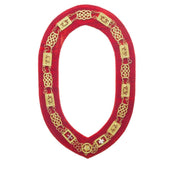 Order Of Malta Chain Collar – Gold With Red Velvet Backing