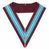 Past Master Mark Collar – Sky Blue & Maroon Moire