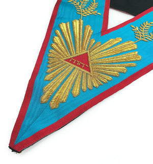 Riaz Impex Masonic Collars Worshipful Master Memphis Misraim Officer Collar – Handmade Embroidery