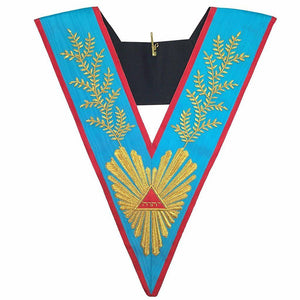 Riaz Impex Masonic Collars Worshipful Master Memphis Misraim Officer Collar – Handmade Embroidery