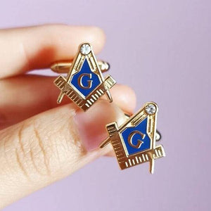 Riaz Impex Masonic Cufflinks & Studs Master Mason Square & Compass Cufflinks