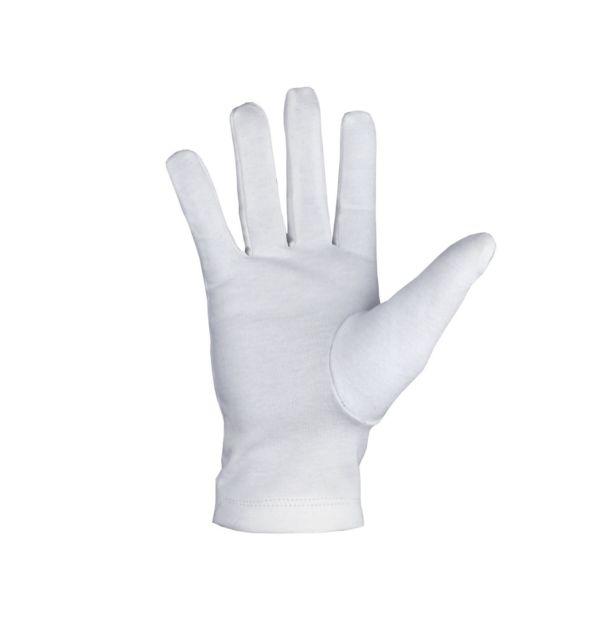 Riaz Impex Masonic Gloves Master Mason Blue Lodge Gloves – White Cotton with Silver Square & Compass