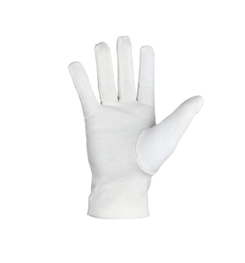 Riaz Impex Masonic Gloves Master Mason Cotton Gloves – White Embroidered Emblem