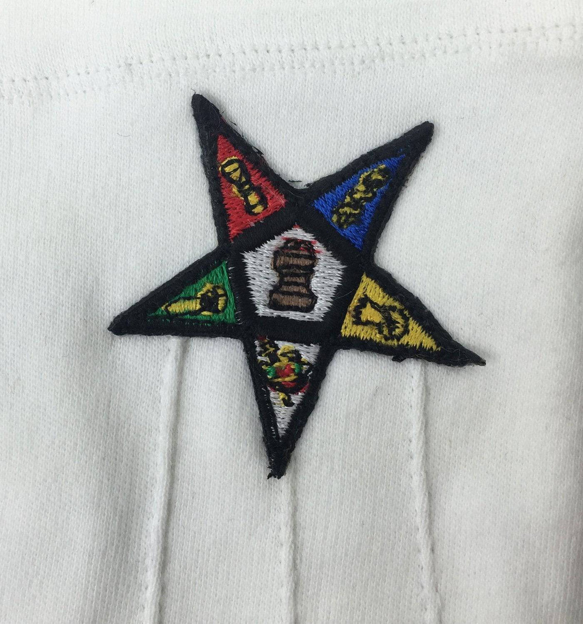 Riaz Impex Masonic Gloves OES Gloves – White Cotton Machine Embroidered Emblem