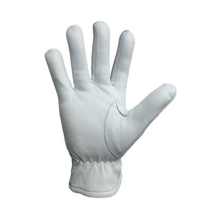 Riaz Impex Masonic Gloves Past Master White Leather Gloves – Black Embroidery