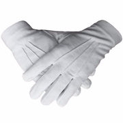 Plain White Cotton Regalia Gloves
