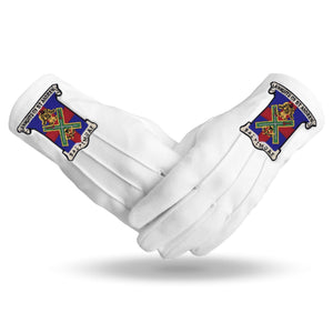 Riaz Impex Masonic Gloves S 29th Degree Scottish Rite Gloves – White Cotton Knights of St. Andrew