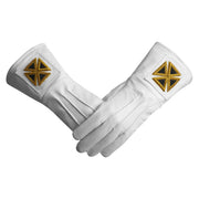 English Knights Templar Gauntlet – Leather Hand Embroidery Emblem