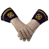 Past Grand Commander English Knights Templar Gauntlet – Leather & Purple Velvet