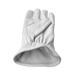 Riaz Impex Masonic Gloves White Soft Leather Regalia Gloves