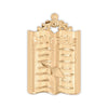 Chaplain Royal & Select Masters Officer Collar Jewel – Golden Plated Holy Bible & Trowel