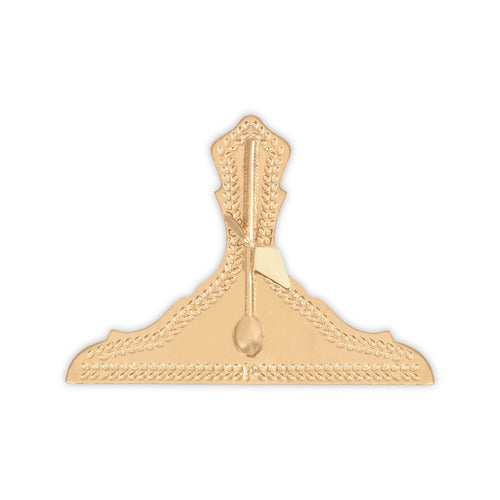 Riaz Impex Masonic Jewels Deputy Master Royal & Select Masters Officer Collar Jewel – Gold Plated Trowel & Level