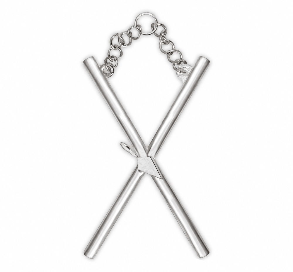 Riaz Impex Masonic Jewels Director of Ceremonies Royal & Select Masters Officer Collar Jewel – Solid Brass Silver Plated