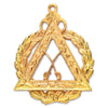 Grand Captain Royal Arch Chapter Officer Collar Jewel – Gold Plated