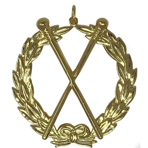 Riaz Impex Masonic Jewels Grand Master of Ceremonies Blue Lodge Officer Collar Jewel – Gold Metal