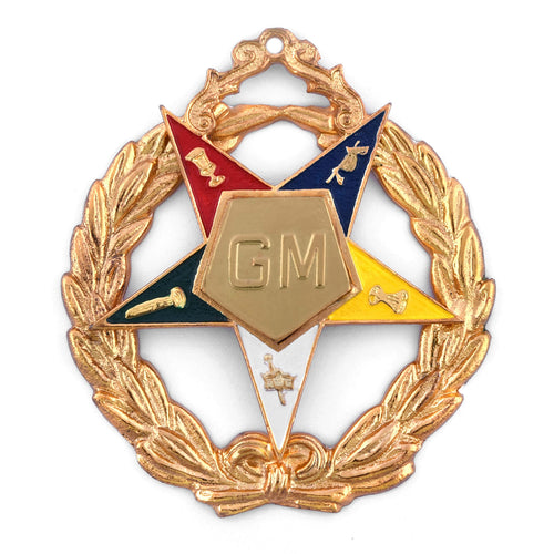 Riaz Impex Masonic Jewels Grand Matron OES Officer Collar Jewel – Gold Plated