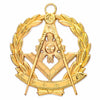 Grand Past Master Blue Lodge Collar Jewel – Gold Metal