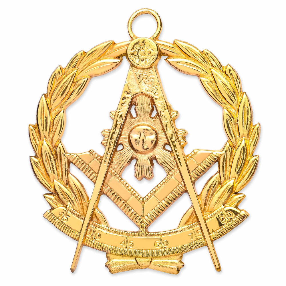 Riaz Impex Masonic Jewels Grand Past Master Blue Lodge Collar Jewel – Gold Metal