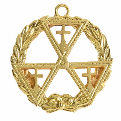Riaz Impex Masonic Jewels Grand Prelate Knights Templar Officer Collar Jewel – Gold Plated