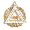 Grand Worthy Esther OES Officer Collar Jewel – Gold Plated With White