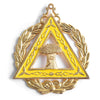 Grand Worthy Ruth OES Officer Collar Jewel – Gold Plated With Yellow