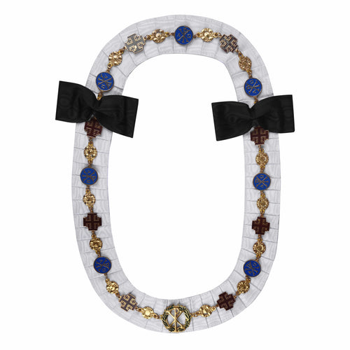 Riaz Impex Masonic Jewels Knight Commander Red Cross of Constantine Chain Collar – Gold Plated Jewels