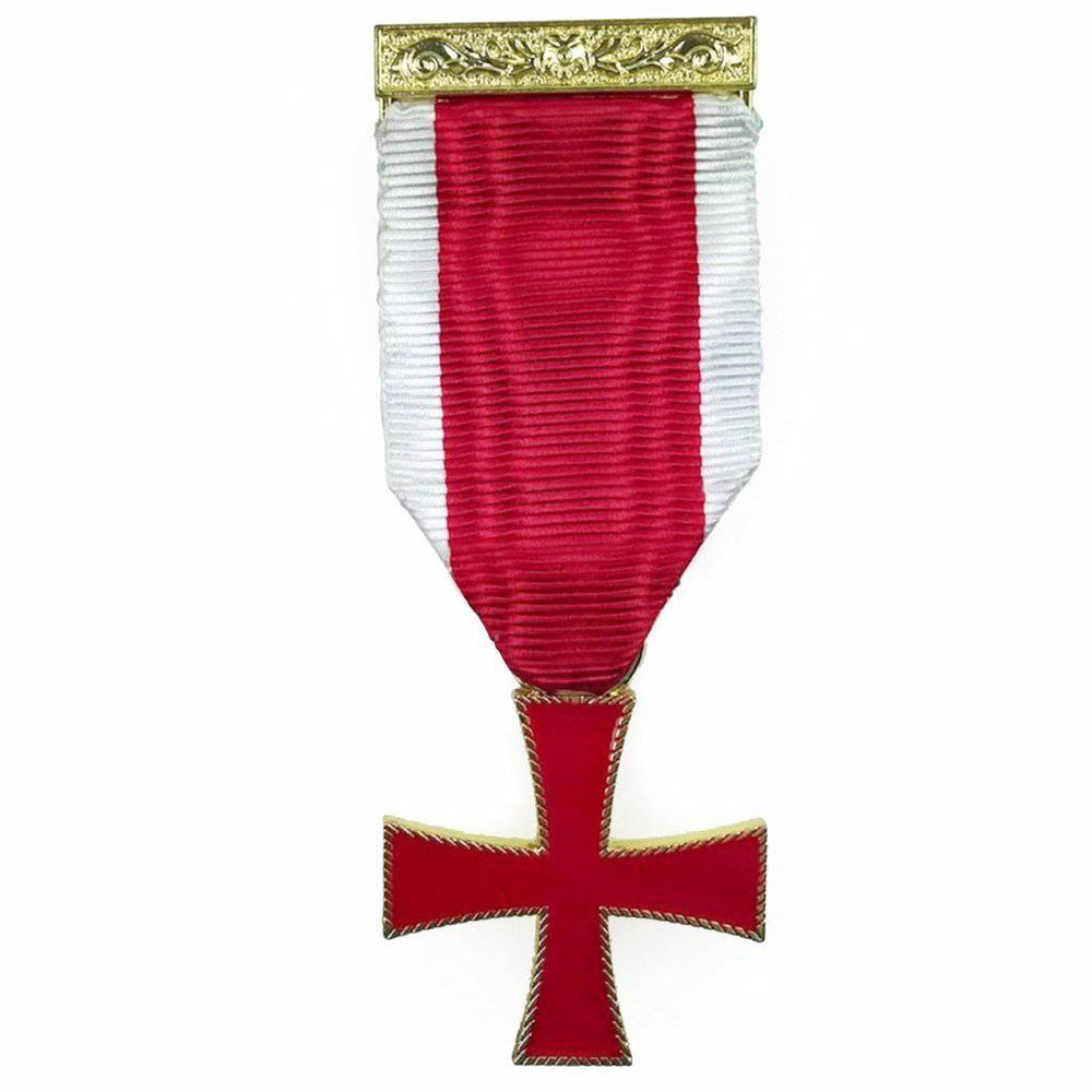 Riaz Impex Masonic Jewels Knights Templar Breast Jewel – Red & White with Red Cross