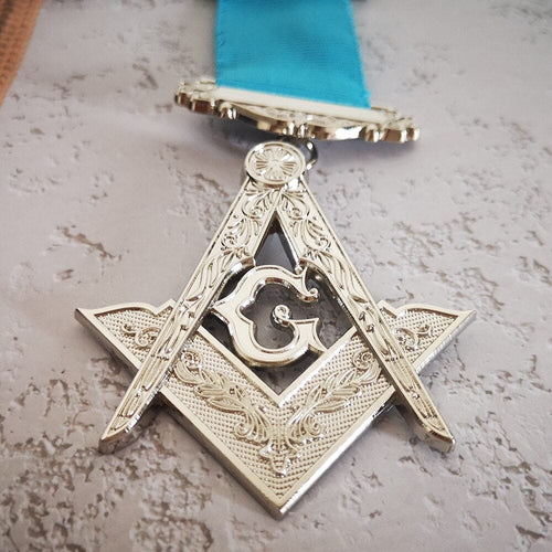 Riaz Impex Masonic Jewels Master Mason Blue Lodge Breast Jewel – Square and Compass G