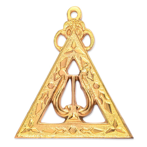 Riaz Impex Masonic Jewels Musician Royal Arch Chapter Officer Collar Jewel – Gold Metal