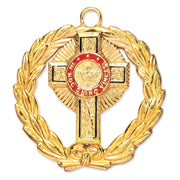 Past Grand Commander Knights Templar Officer Collar Jewel – Gold Metal