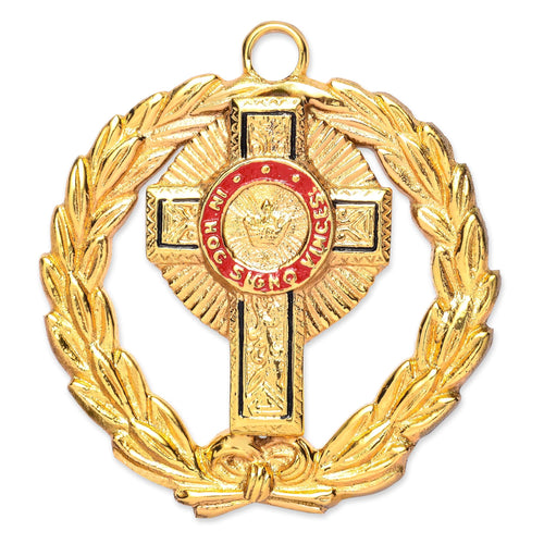 Riaz Impex Masonic Jewels Past Grand Commander Knights Templar Officer Collar Jewel – Gold Metal