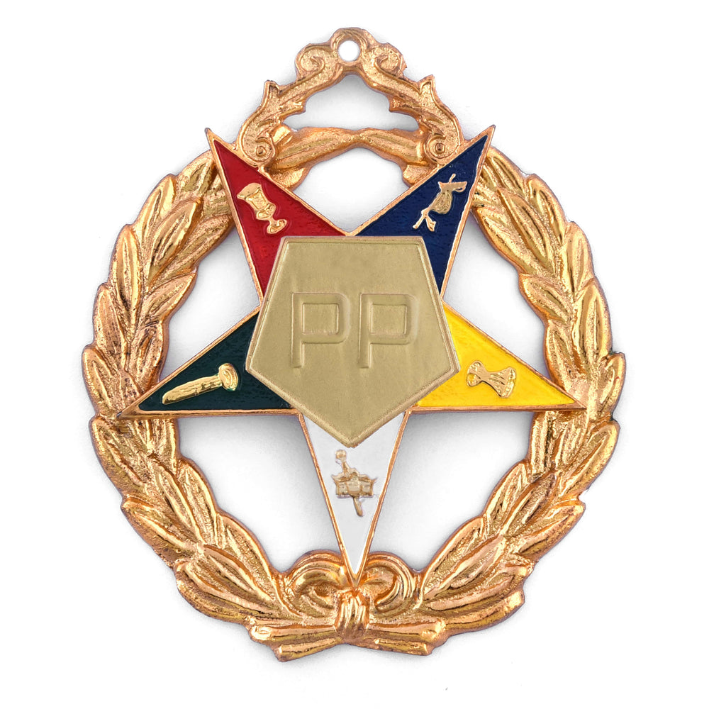 Riaz Impex Masonic Jewels Past Patron OES Officer Collar Jewel – Gold Plated