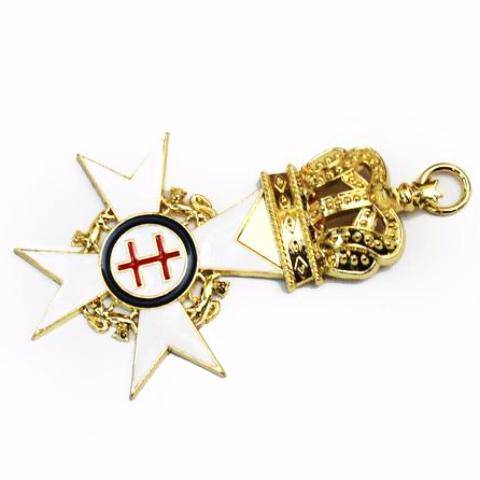 Riaz Impex Masonic Jewels Past Preceptor English Knights Templar Collar Jewel – Gold Plated