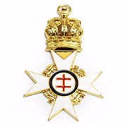 Past Preceptor English Knights Templar Collar Jewel – Gold Plated