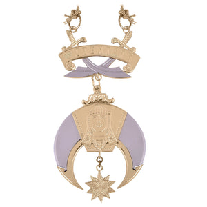 Riaz Impex Masonic Jewels Potentate Shriners Collar Jewel – Gold & Silver Plated