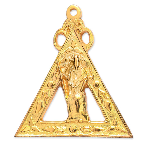 Riaz Impex Masonic Jewels Principal Sojourner Royal Arch Chapter Officer Collar Jewel – Gold Metal