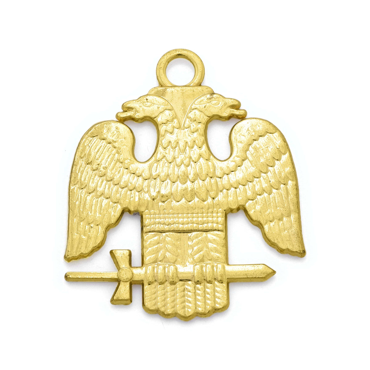 Riaz Impex Masonic Jewels Scottish Rite Collar Jewel – Wings Down Gold Plated