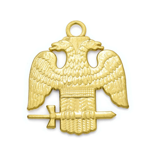 Riaz Impex Masonic Jewels Scottish Rite Collar Jewel – Wings Down Gold Plated