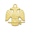 Scottish Rite Collar Jewel – Wings Down Gold Plated