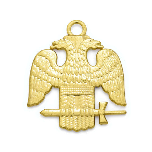 Riaz Impex Masonic Jewels Scottish Rite Collar Jewel – Wings Down Gold Plated