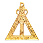 Scribe Royal Arch Chapter Officer Collar Jewel – Gold Plated