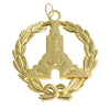 Senior Grand Warden Blue Lodge Officer Collar Jewel – Gold Metal