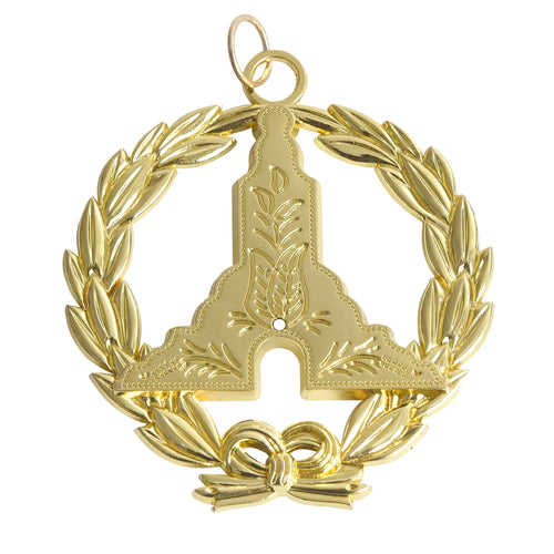 Riaz Impex Masonic Jewels Senior Grand Warden Blue Lodge Officer Collar Jewel – Gold Metal